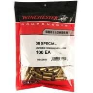 Winchester Brass 38 Special Unprimed Bag of 100