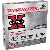 WINCHESTER BUCK 410ga 2.5" SUP-X #000(3plt) 1300fps 5b 50c