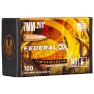 Federal 7MM (.284) Fusion 140gr BT Bullet Box of 100