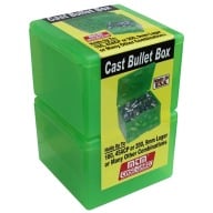 MTM CAST BULLET BOX CLEAR GREEN 2/PK 6/CS