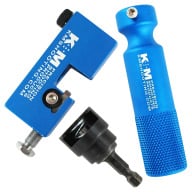 K&M Micro Adjustable Neck Turner Complete - Body w/ Steel Cutter, Power Adapter and Power Adapter Handle