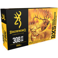BROWNING AMMO 308 WINCHESTER 150gr BXS 20/bx 10/cs