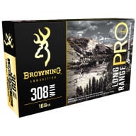 BROWNING AMMO 308 WINCHESTER 168gr MATCH RIFLE 20/b 10/c