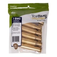 Top Brass 50 BMG Once Fired Military NATO Unprimed Bag of 10