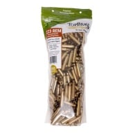 Top Brass 223 Remington Once Fired Military NATO Unprimed Bag of 250
