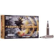 FEDERAL AMMO 308 WINCHESTER 175gr TERMINAL ASCENT 20b 10c