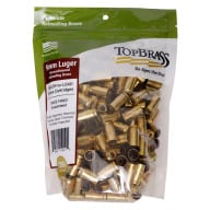 Top Brass 9mm Luger Once Fired Military NATO Unprimed Bag of 250